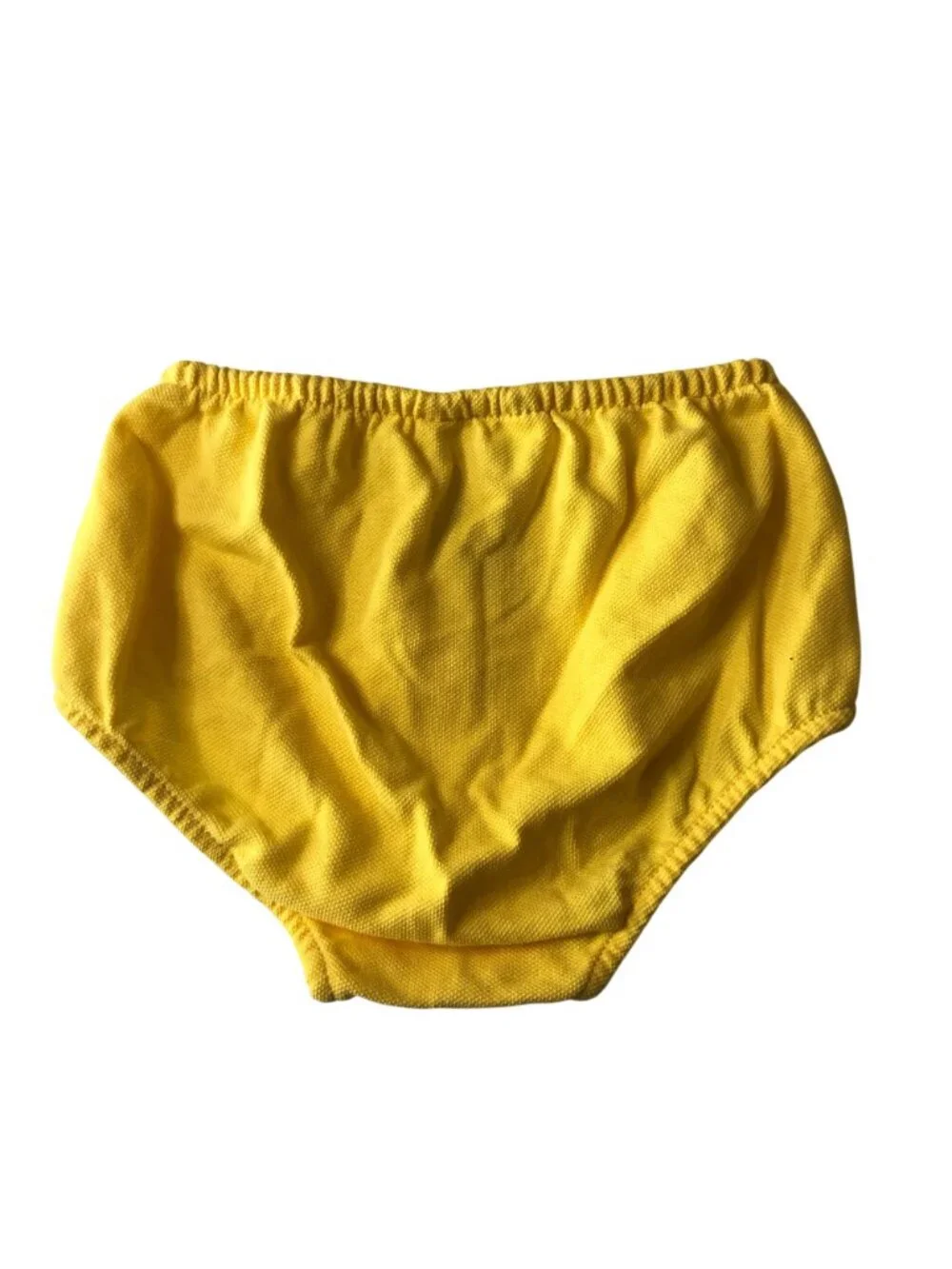 Ralph Lauren Baby Diaper Cover Shorts Yellow Cotton 12m